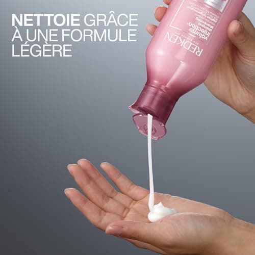REDKEN - Shampoing Volume - Lifting À La Racine - Douceur & Brillance - Formule Légère, Vegan - Filloxane & Complexe Bodifying - Cheveux Fins & Plats - Volume Injection - 300 ml - Image 4