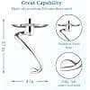 Dough Hook Stainless Steel Dough Hook for Kitchenaid Beater, Fits 4.5-5L Tilt Head Mixer Accessories for Kitchenaid Mixer, Replacement for Dough Hook - Image 3