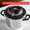 SEB Clipso+ CHEF 6L, Pressure cooker, 4-6 persons, Induction, 4 cooking programs, Quick cooking, One-handed opening and closing of the lid, P4550700 - Image 8