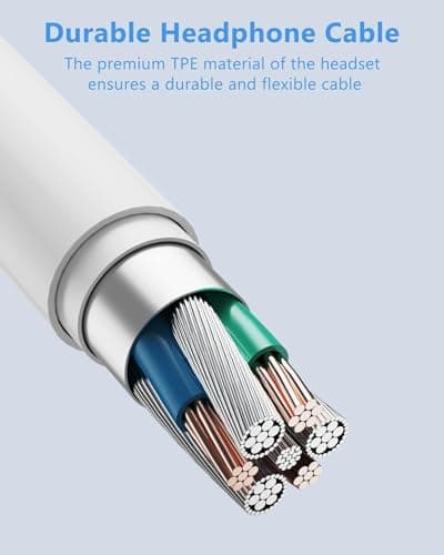 Wired Earphones USB-C for iPhone 17/16/15 Hi-FI Stereo Typ-C In-Ear Earphones with Microphone and Volume Control for Apple 17/16/15, Samsung S24/S23, iPad - White - Image 7
