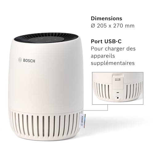 Bosch Air 1000 Air Purifier – Removes Pollutants, with Air Filter and Sleep Mode (< 25 dB(A)) – For up to 23 m² – With Automatic Mode – CADR: 100 m³/h - Image 7