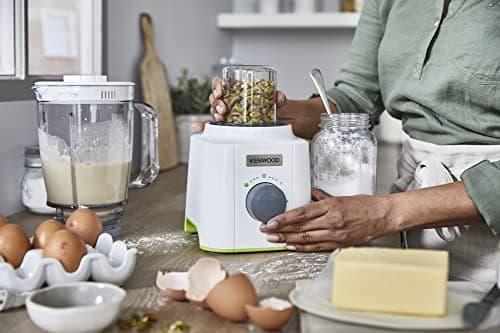Kenwood BLP41.C0WH Blender, 2L jug with practical handle, steel blades, 3 speeds+pulse, including chopped accessory, non-slip feet, plastic, white and gray - Image 8
