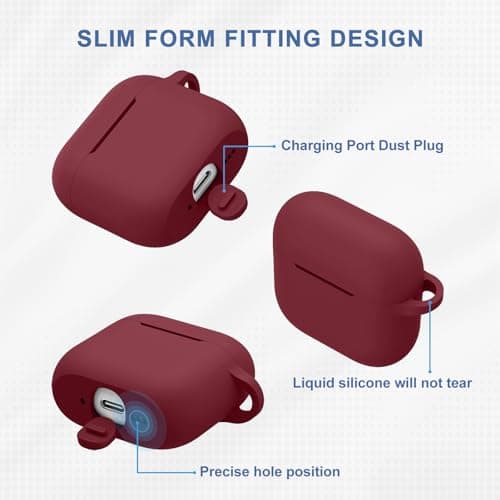 AirPods 4 Case 2024 Case with Cleaning Kit, 2mm Ultra-Thin Shockproof Silicone Protective Cover 4-in-1 Accessories for Apple AirPods 4th Generation with Carabiner and Lanyard - Image 7
