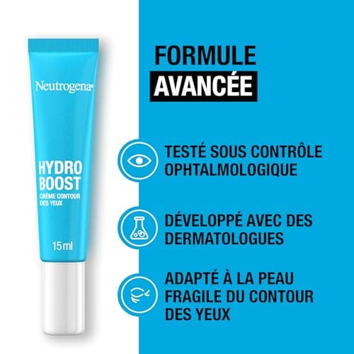 Neutrogena - Hydro Boost Eye Cream (15ml tube) - Hydrating Cream with Hyaluronic Acid - Facial treatment targeting signs of fatigue for well-awakened eyes - Image 7