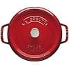 STAUB Enamelled Cast Iron Casserole Dish with Lid and Steam Basket, Suitable for All Heat Sources Including Induction, 4 to 5 People, Round, 26 cm, 5 L, 7.2 kg, Cherry - Image 5