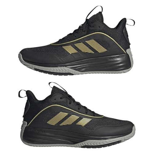 adidas Homme Own The Game 3 Shoes, Core Black/Gold Metallic/MGH Solid Grey, 44 2/3 EU - Image 8