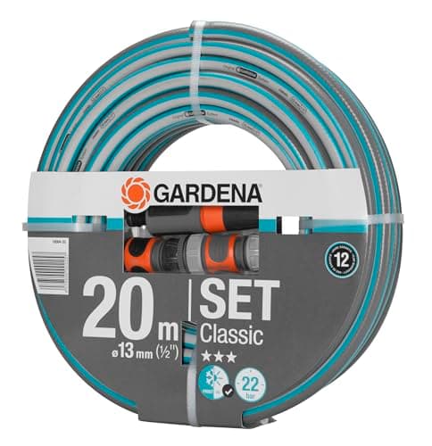 Gardena Classic Hose 13 mm (1/2 Inch) 20 m - Universal Garden Hose in Heavy Duty Cross Fabric, 22 Bar Burst Pressure, UV Resistant (18004-20) - Image 3