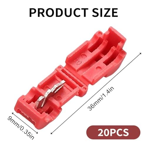 20 x Robot Lawnmower Wire Connectors, Cable to Connectors Terminals, Quick Crimp Cable Accessory, for Gardena Lawnmowers Husqvarna Bosch Lawn Automower - Image 3