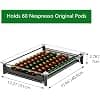 Tempered Glass Storage Drawer Compatible with Nespresso OriginalLine - Holds 60 Coffee Pods - Kitchen Organizer - Image 3