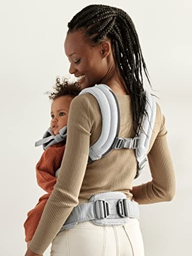 BabyBjörn Harmony Baby Carrier, Mesh 3D, Silver - Image 7