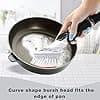 OXO Dish Brush Refills 4 Pack - Soap Dispenser Head Replacement for Scrubbing Brush (White) - Image 5