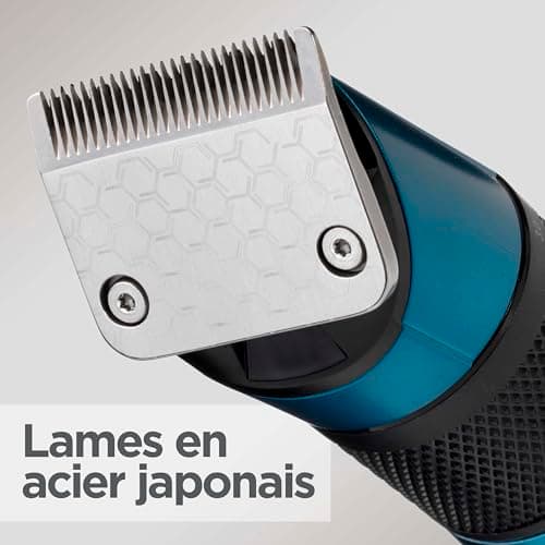 BaByliss Tondeuse cheveux avec lame en acier japonais - Batterie lithium, autonomie de 160 minutes, Charge complète en 3 heures, Étui de rangement rigide inclus, Noir, E990E - Image 4