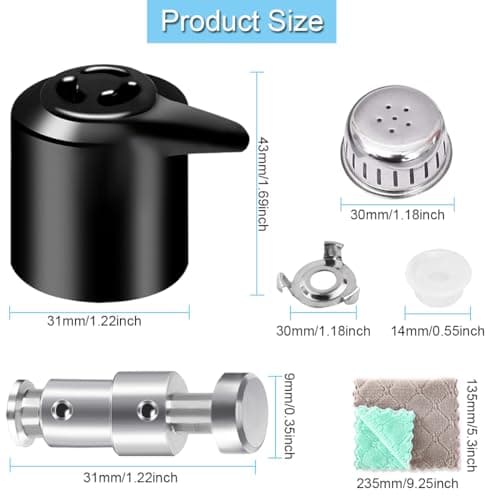 Instant Pot Duo 3, 5, 6 QT, Duo Plus 3, 6 Quart (QT) Replacement Parts including Steam Release Handle, Floating Valve with Silicone Caps, Anti-Lock Shield - Image 8