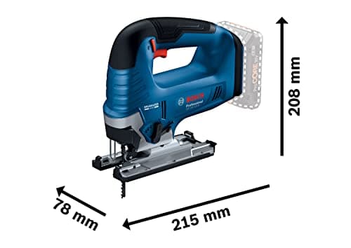 Bosch Professional 18V System scie sauteuse sans-fil GST 18V-125 B (avec poignée étrier, coupes biaises jusqu’à 45°, 1 lame, set d’aspiration) - Image 4