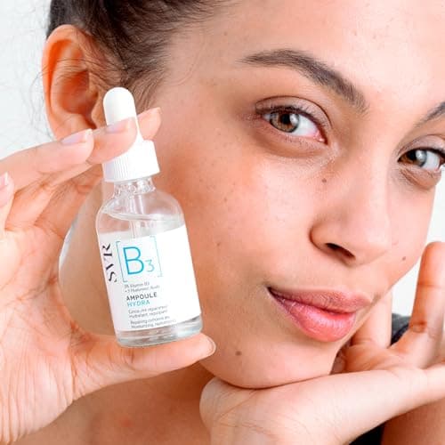 SVR – Hydra Ampoule [B3] – Hydrating Repair Serum – Plumps, soothes and strengthens the skin barrier – For sensitive and dehydrated skin – Niacinamide 5%, 3 Hyaluronic Acids – 30 ml - Image 3