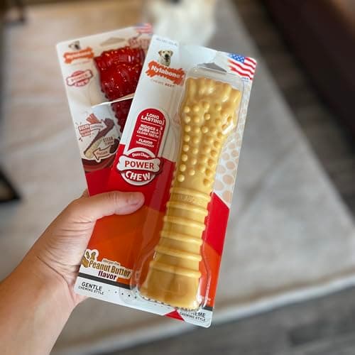 Nylabone Jouet à Mâcher Résistant Dura Os Extrême Arôme Beurre de Cacahuètes pour les très Gros Chiens + 23 kg - Image 7