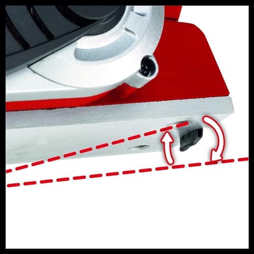 Einhell Electric planer TE-PL 900 (pass depth up to 3 mm, shaft carriers of large dimensions, sole with 3 V-grooves, with parallel stop and rabbet depth and TCT iron) - Image 5
