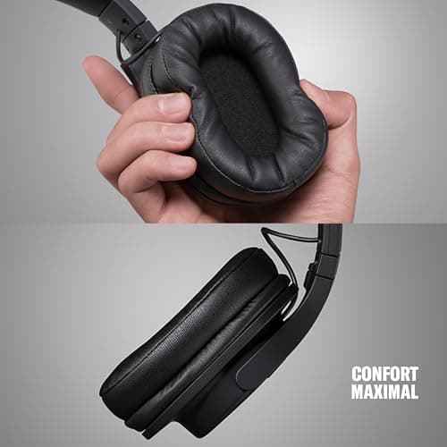 YAMAHA YH-L500A Lightweight Circumaural Wireless Headphones for Home Cinema and Music with 3D Sound Field Modes for Cinema and Music, Multipoint Bluetooth, Gaming Mode - Black - Image 6