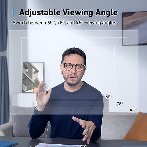AnkerWork C310 Webcam, 4K Webcam, 12 Megapixel, Auto Focus AI, AI Noise Cancellation Microphone, Privacy Cache and Adjustable Field of View, 1080P 60 FPS HDR, for Calls and Live - Image 8