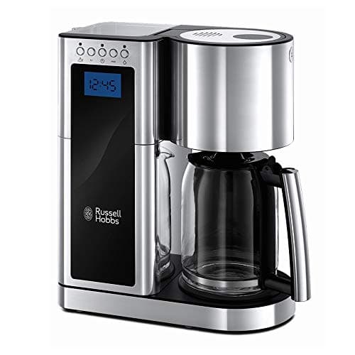 Russell Hobbs Filter coffee maker [Programmable, WhirlTech technology for optimal extraction & flavouring] Elegance (10 cups, glass jug 1.25L, Keep warm, 1600W) Coffee machine 23370-56 - Image 3