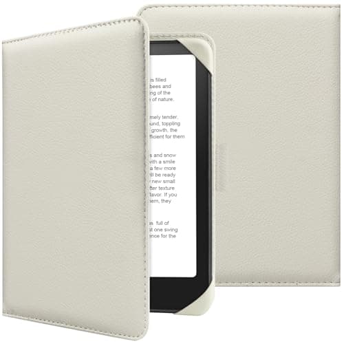 HoYiXi Universal Case for 6 Inch Paperwhite / 6 Inch Kindle 2025 & 2019 Compatible with Kobo/Voyaga/Pocketbook/Tolino eReader, Protective Case for 6 Inch eReader with Integrated Card Holder, Rice - Image 3