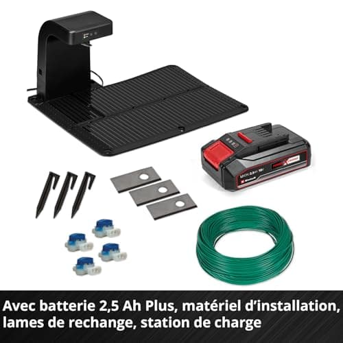 Einhell FREELEXO 500 Power X-Change Robot-Lawnmower (18 V, Mobile App Control, IPX5, Over-The-Air (OTA) Updates by WiFi, with Installation Material for 500 m² and 2.5 Ah Plus Battery) - Image 5