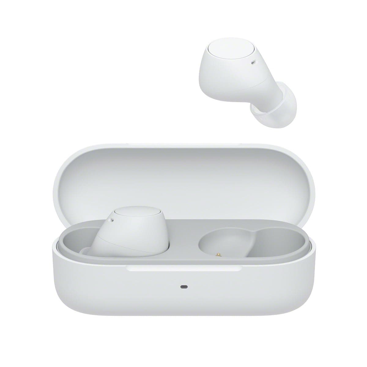 Sony WF-C510 Truly Wireless Bluetooth In-Ear Earbuds, Small, Lightweight, Multipoint Connection, Ambient Sound, IPX4, Spotify Tap, Fast Charge, Battery up to 22h, iOS and Android – White - Image 1