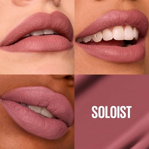 Maybelline New-York – Rouge à Lèvres Mat Liquide – Longue Tenue – Superstay Matte Ink – Teinte : Soloist (140), 5 ml - Image 5