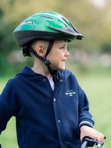 Minecraft Kids Bike Helmet - Official Creeper Design - Adjustable Safety Helmet for Boys and Girls Ages 3 Years and Up - Lightweight Protection for Head Circumference 50-54cm Huffy - Image 4