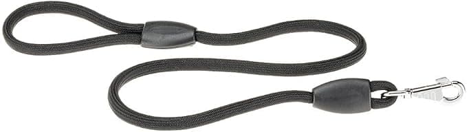 Ferplast Laisse Chien SPORT, Laisse longue pour chien, Laisse Chien 2m, Laisse Dressage, Laisse en Cordon en nylon avec Mousqueton en métal et Poignée, Laisse 2 mètres de Longueur, Noir - Image 1