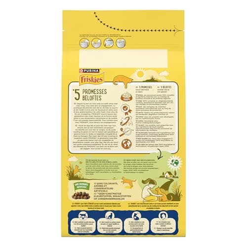 FRISKIES | Cat | Complete Food for Adult Sterilized Cats | Turkey, Chicken and Vegetables | Whole Kibble | Bag | 1.5 kg - Image 4