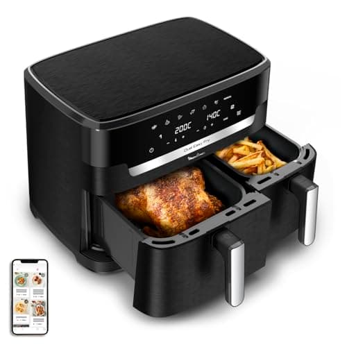 Moulinex XXL Double Air Fryer 11L, 8 Persons and More, Large Basket up to 3 kg, 7 Preset Programs, Dual Easy Fry XXL, EZ9428F0, Black - Image 3