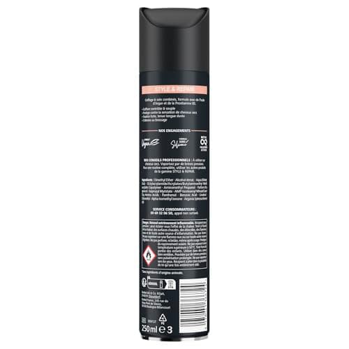 SCHWARZKOPF, Laque Style & Repair, Avec technologie Care Repair, formule à l'huile d'Argan et Provitamine B5, Végane, sans silicone, Coiffage et soin combinés, Fixation Forte,Tenue longue durée, 250ml - Image 4
