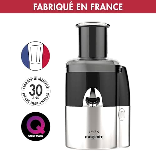 Magimix Juice Expert 5 Multifunctional Juice Extractor 5 – Juice Juicer, Cold Extractor, Vegetable Cutter & Spiralizer, Ultra-Quiet, Made in France, Black - Image 3