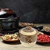 BESPORTBLE Cocotte en Céramique Grosse Taille Couvercle Pot de Médecine Traditionnel en Terre Cuite Résistant Haute Température pour Cuisson au Gaz Marmite pour Décoction et Usage - Image 7