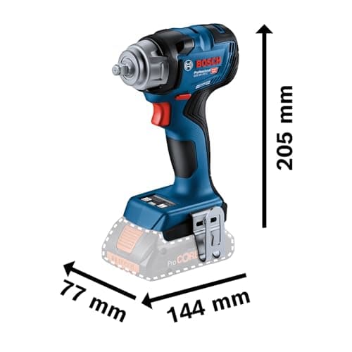 Bosch Professional 18V System cordless impact driver GDS 18V-320 C (clamping torque 320 Nm, detachment torque 540 Nm) - Image 4