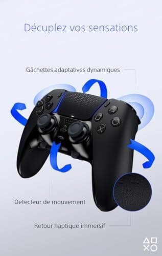 Playstation Sony, Manette DualSense Edge Officielle pour PS5, Sans Fil, Commandes Ultra-Personnalisables + Profils Interchangeables + Confort Amélioré, Boîte de Transport Incluse, Couleur : Noire - Image 5