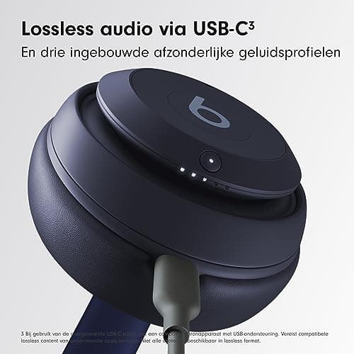 Beats Studio Pro Casque Antibruit sans Fil avec Bluetooth – Son Spatial personnalisé, Son sans Perte avec USB-C, Compatible Apple et Android – Bleu Marine - Image 6