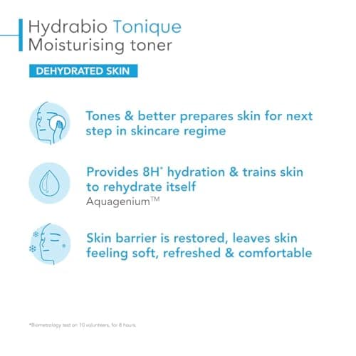 BIODERMA Hydrabio Tonic Toning/Moisturizing Intense Freshness for Sensitive Skin Dehydrated 250 ml - Image 6
