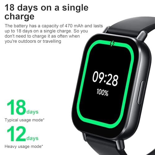 XIAOMI Redmi Watch 5 Active, 2.0 Inch LCD Display, 18 Days Battery Life, Bluetooth Calls, 5ATM Waterproof, Health Tracking (Cardiac, SPO₂, Sleep), Over 140 Sports Modes, Black - Image 5