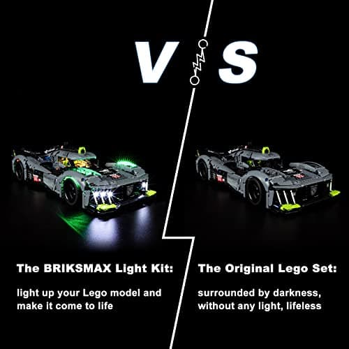 BRIKSMAX LED Lighting Kit for Technic Peugeot 9X8 24H Le Mans Hybrid Hypercar - Compatible with Lego 42156 Building Blocks - Model Not Included - Image 6