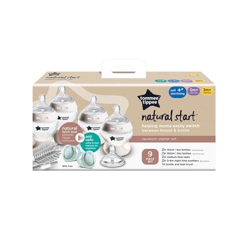 Tommee Tippee Natural Start Anti-Colic Bottles 150ml and 260ml Medium Flow Teats for Natural Latch Self-Sterilising - Image 3