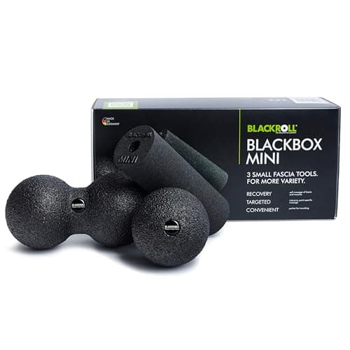 BLACKROLL® BLACKBOX MINI Roller Set for Self-Massage Fascia | Includes: MINI, BALL 08 and DUOBALL 08 | Fitness and Training Massage Accessories | Made in Germany, Black - Image 2