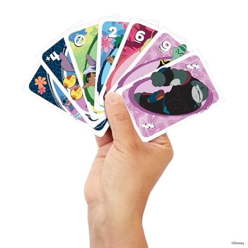 Mattel Games Disney Uno Lilo and Stitch Card Game for the Whole Family, Kids and Adults, with a Special Movie Inspired Card, JCC10 - Image 3