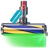 Brush for Dyson V7 V8 V10 V11 V15 Brush Head with Green LED Reveal and Vacuum Invisible Dust Motorized Brush Vacuum Cleaner for Dyson Tip Spare Part Accessory for Hard Floors - Image 2