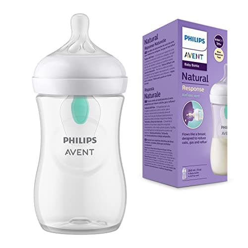 Philips Avent Biberon à Réponse Naturelle de 260 ml avec valve AirFree, sans BPA pour les bébés de 1 mois et + (modèle SCY673/01) - Image 3