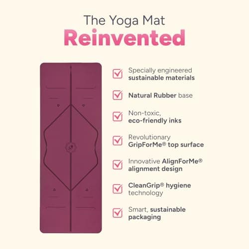 Liforme Yoga Mat – The Best Eco-Friendly Non-Slip Yoga Mat with Unique and Original Alignment System – Biodegradable Yoga Mat - Image 4