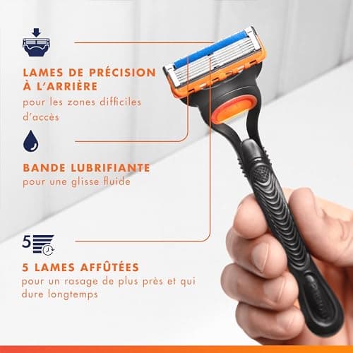 Gillette Fusion5 Men's Razor Blade Refills, 12 Razor Blades Refills - Image 8