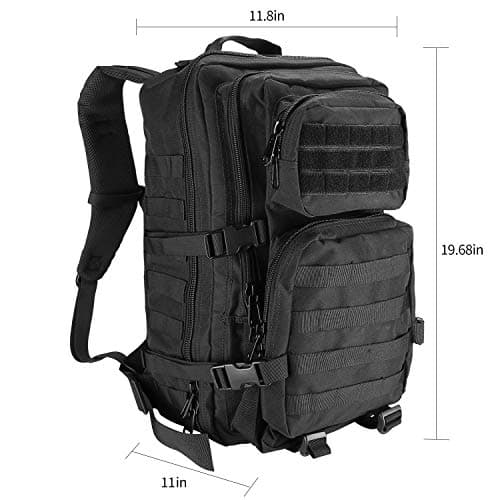 ProCase Sac à Dos Militaire de Grand Volume, Sac Tactique Voyage Multifonction, Sac Crossfit Randonnée pour Trekking/Randonnée/Camping/Voyage/École/Pêche/Alpinisme - Image 6