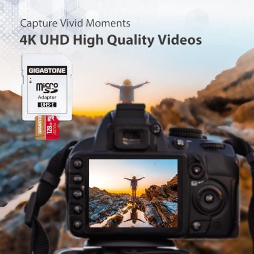 Gigastone 128GB Micro SD Card, 4K Video Recording for GoPro, Action Camera, DJI, Drone, Nintendo Switch, R/W up to 100/50MB/s MicroSDXC UHS-I U3 A2 V30 C10 Memory Card - Image 5